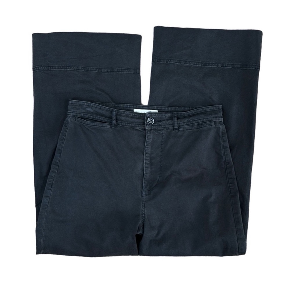 Everlane Wide Leg Crop Pant Women's 8 Washed Black High Waist Inseam 26.25"